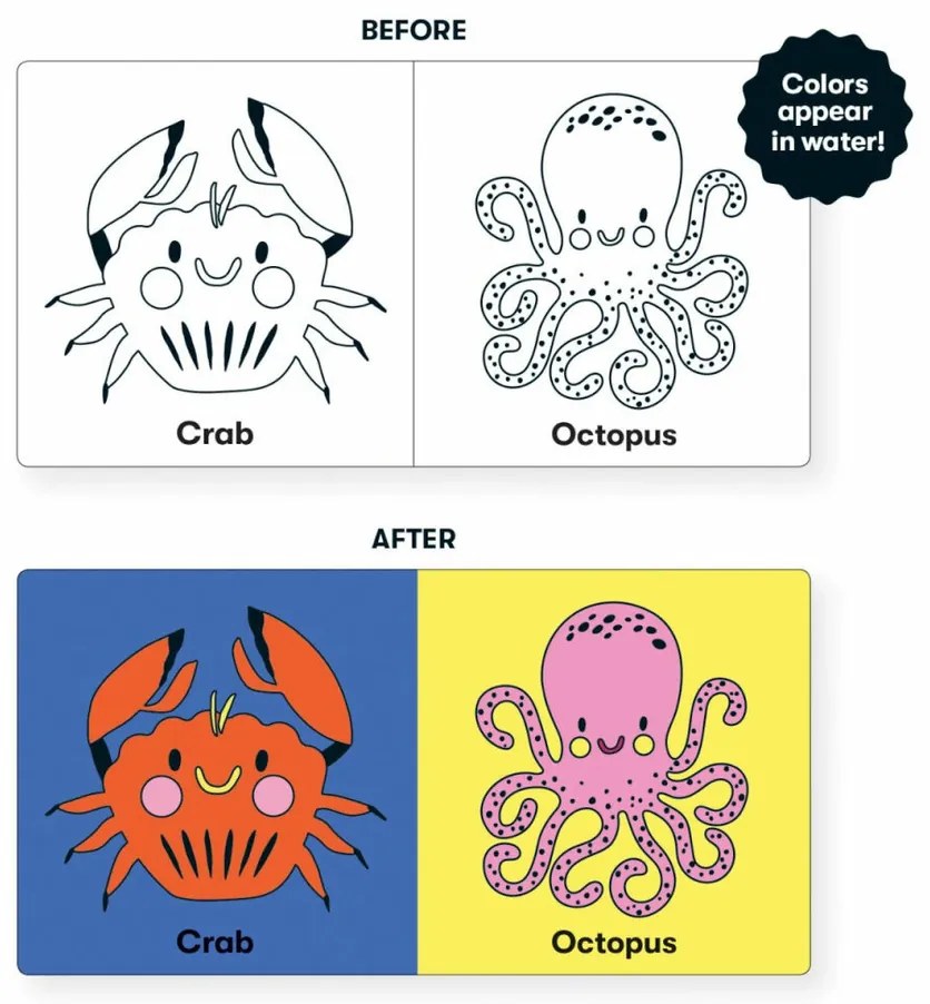 Mudpuppy Knižka na kúpanie Vyfarbi oceán