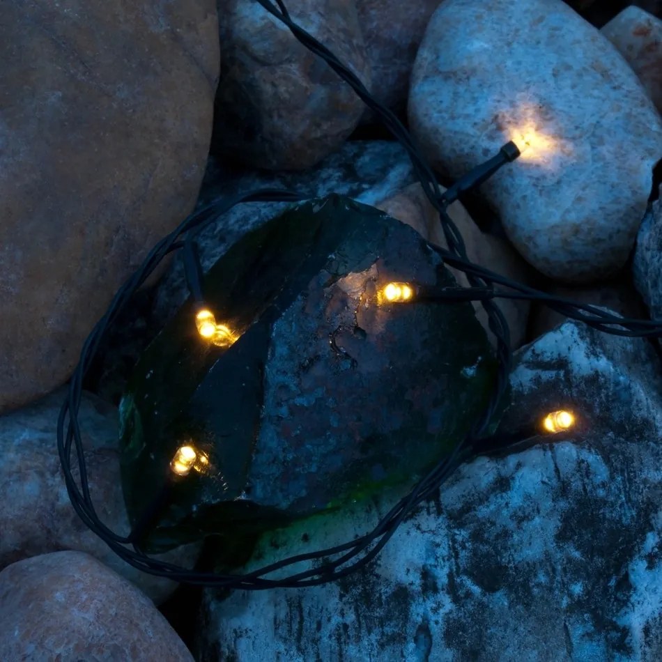 DECOLED Batériové LED osvetlenie, teplá biela, 10,2 m, IP44