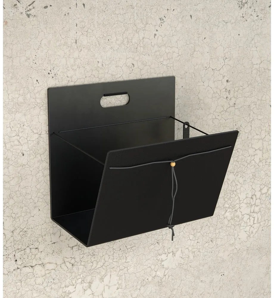 Kovový/z eko kože stojan na časopisy Bull L – LIND DNA