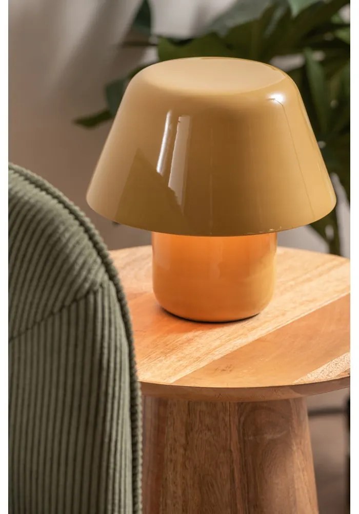 Okrovožltá stolová lampa (výška 19 cm) Afan – Leitmotiv