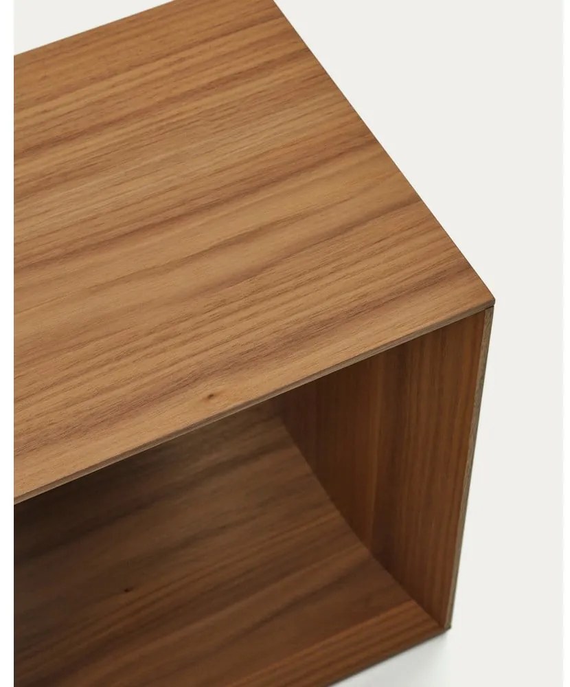Modulárny policový systém v dekore orecha v prírodnej farbe 67x38 cm Litto – Kave Home