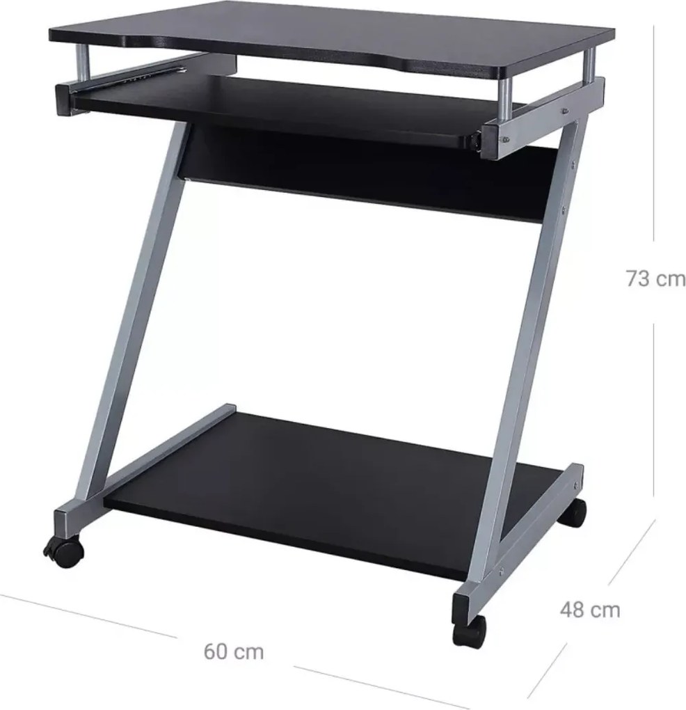 Pracovní stůl Vasagle Maxton černý