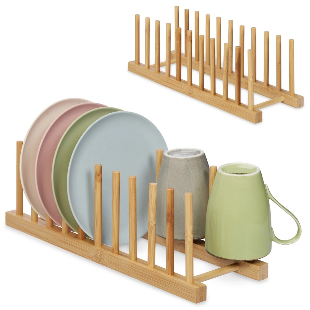 Sada 2 bambusových stojanov na taniere RD45307