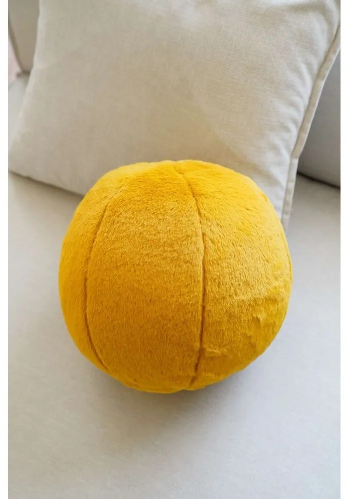 Dekoračný vankúš z mikroplyšu ø 25 cm Top – Mioli Decor