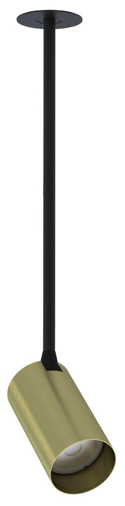 NOWODVORSKI Zápustné závesné LED bodové osvetlenie MONO SURFACE LONG M, 1xGU10, 10W, mosadzné