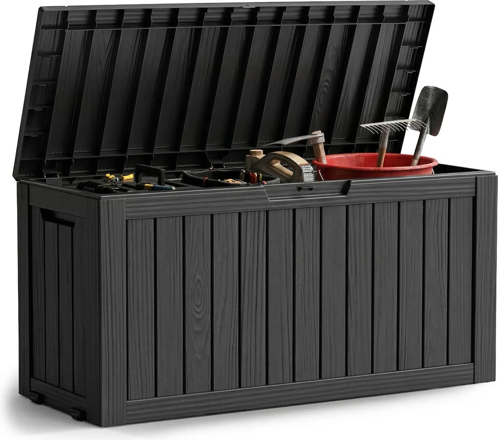 Záhradný úložný box Ezra 272 L čierny