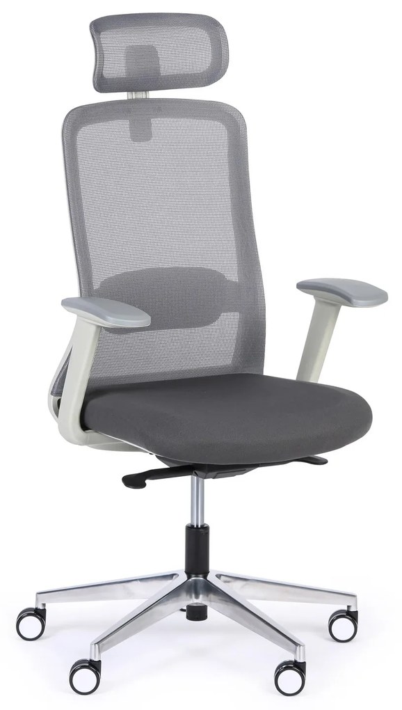 Kancelárska stolička JAMES, sivá