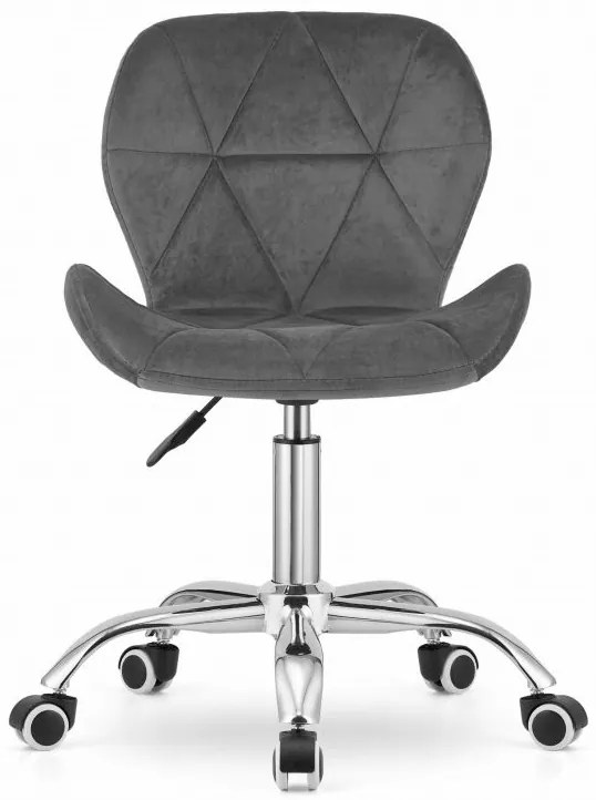 ModernHome Otočná kancelárska stolička - sivá