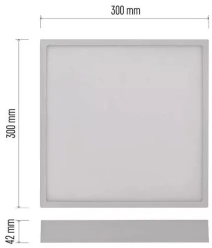 LED Stropné svietidlo LED/28,5W/230V 3000/3500/4000K 30x30 cm biela