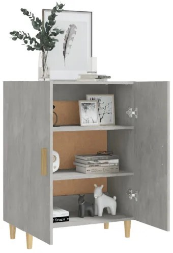 vidaXL Komoda betónovo sivá 70x34x90 cm spracované drevo-