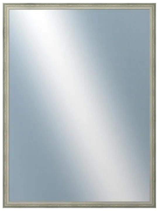 DANTIK - Zrkadlo v rámu, rozmer s rámom 60x80 cm z lišty DELFINO strieborná (2897)