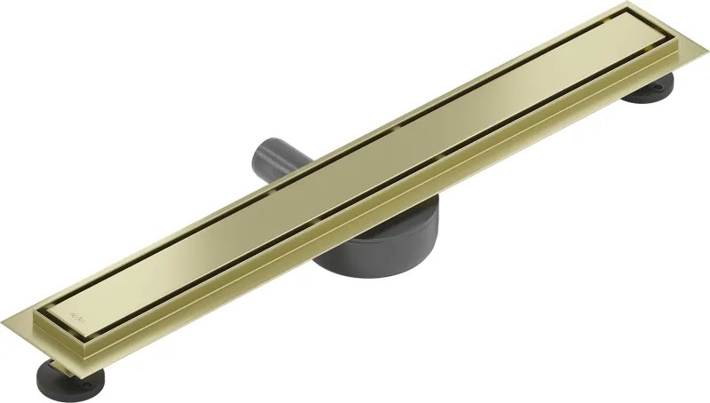 Mexen Flat 360° M13 sprchový žľab 2v1, 70 cm, zlatá matná, 1A10070-40