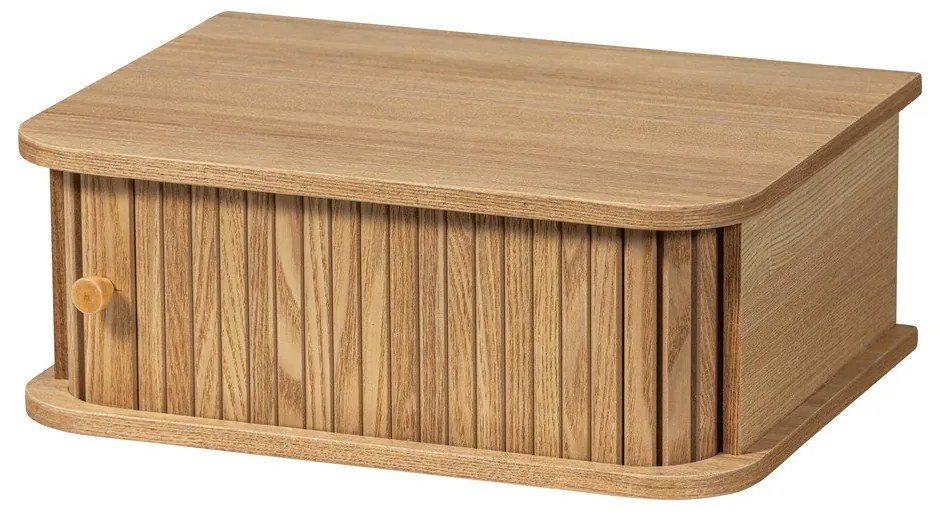 Závesný nočný stolík v dekore borovice v prírodnej farbe Jena – WOOOD