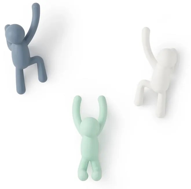 Umbra Háčik BUDDY SET/3ks farebný biela, šedá, mintovou