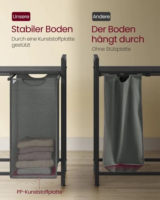 Kôš na bielizeň so 4 priehradkami BLH401G01