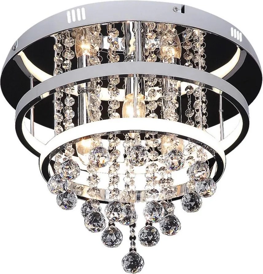 Rabalux 2237 - Krištáľový prisadený luster PALLAS LED/32W/230V + 3xE14/40W