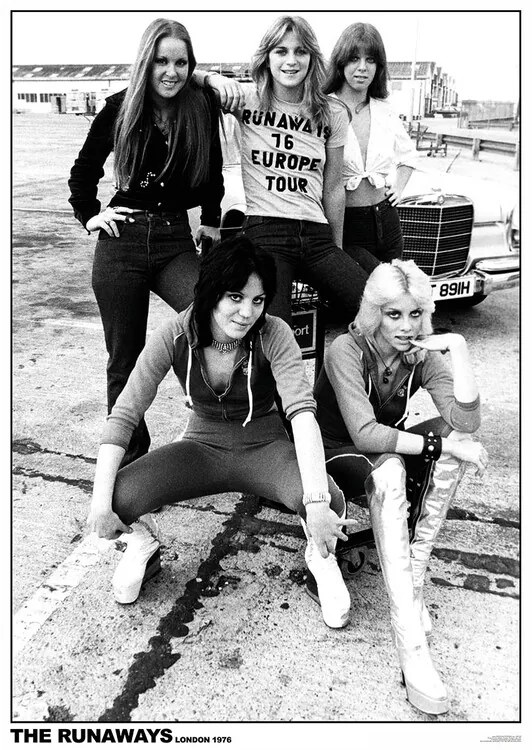 Plagát, Obraz - The Runaways - London 1976, (59.4 x 84.1 cm)