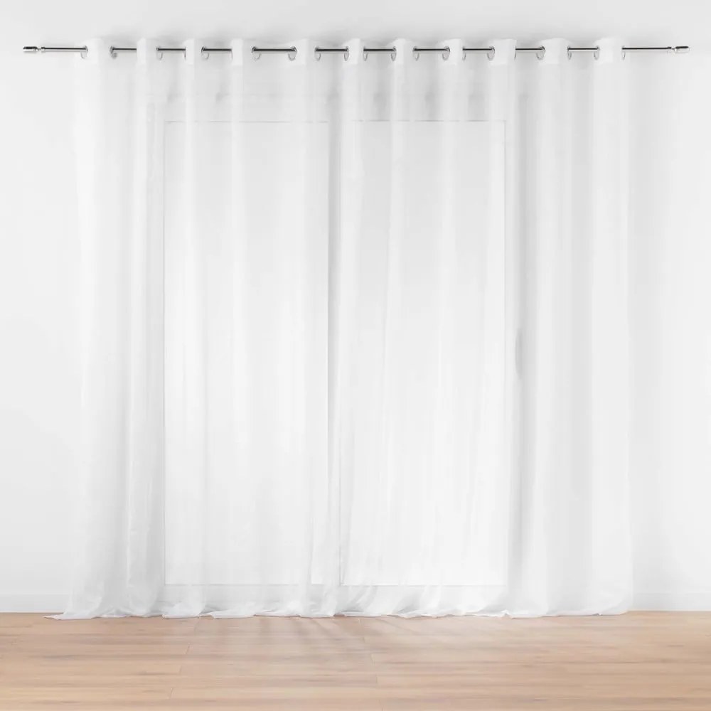 Biela voálová záclona 400x240 cm Lissea – douceur d'intérieur