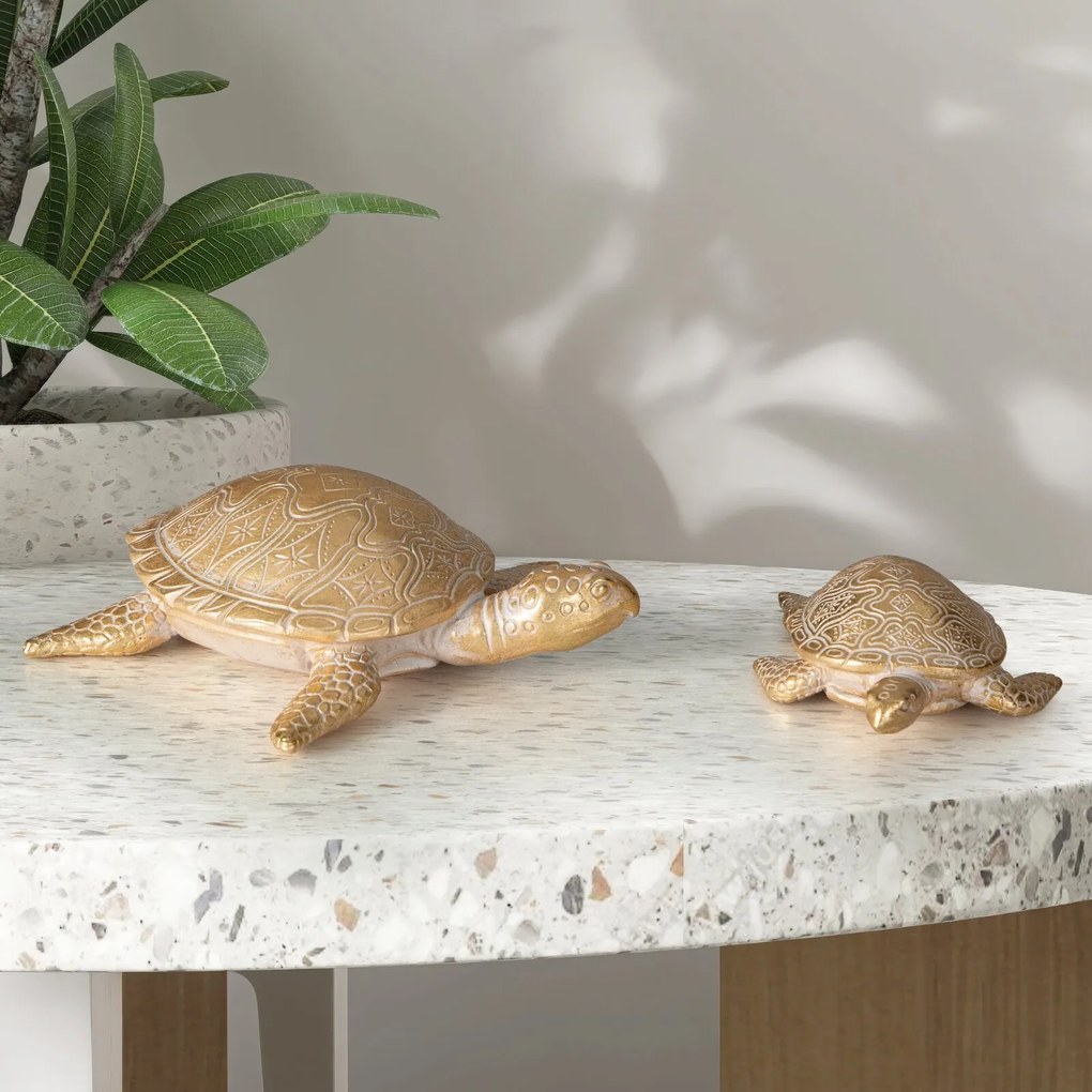 DEKORAČNÁ SOŠKA ELI 13X10X5 CM ZLATÁ