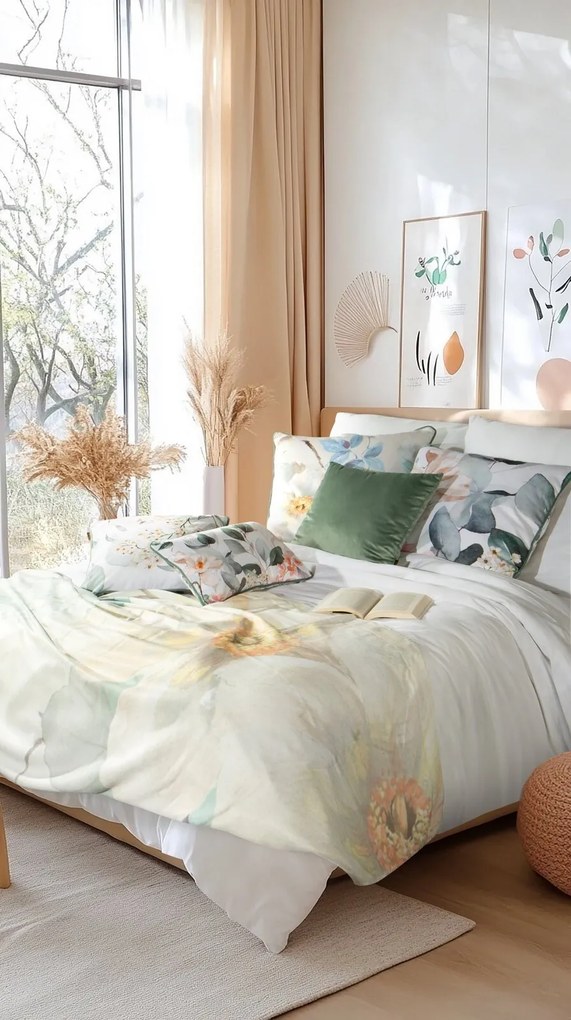 EUROFIRANY DEKORAČNÁ OBLIEČKA NA VANKÚŠ PREMIUM JULIET 60X60 CM KVETY