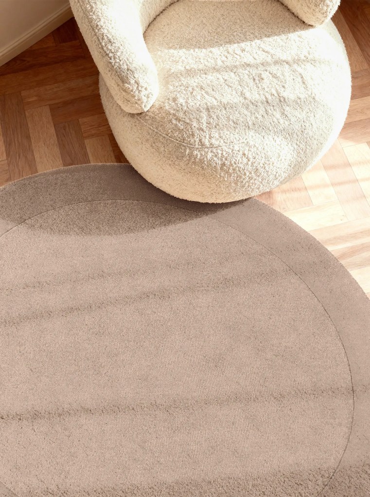 Villeroy & Boch Kusový koberec Kivi 106282 Beige kruh, 200x200 (priemer) kruh, béžová, obývacia izba