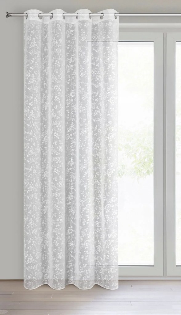 ZÁVES NA KRÚŽKOCH HOLLY 140X250 CM KVETY