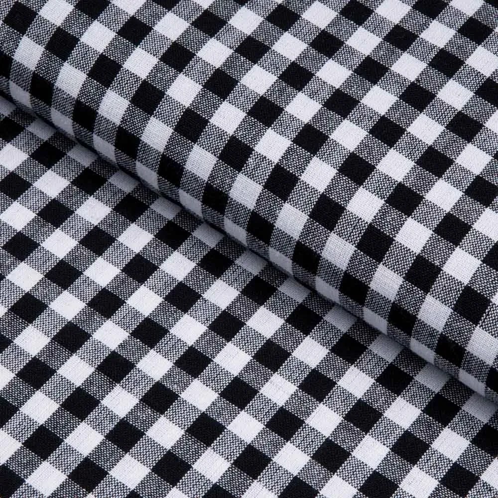 Biante Bavlnený štvorcový obrus Olivia OL-015 Čierno-biela kocka malá 140x140 cm