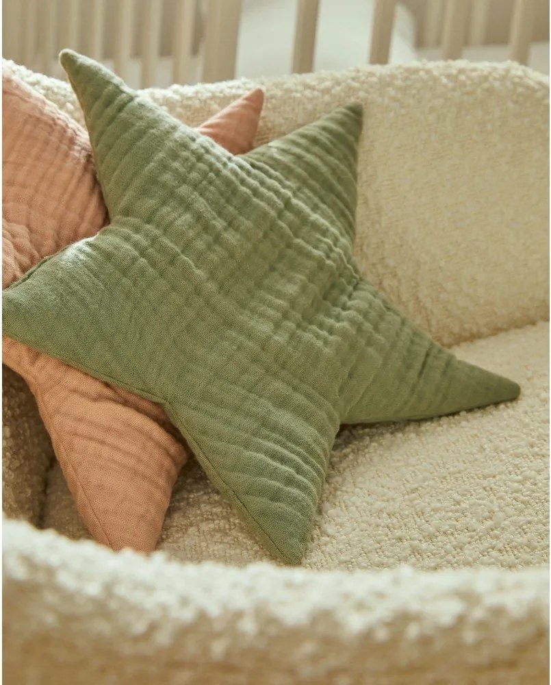 Mušelínový detský vankúšik 30x30 cm Laily – Kave Home