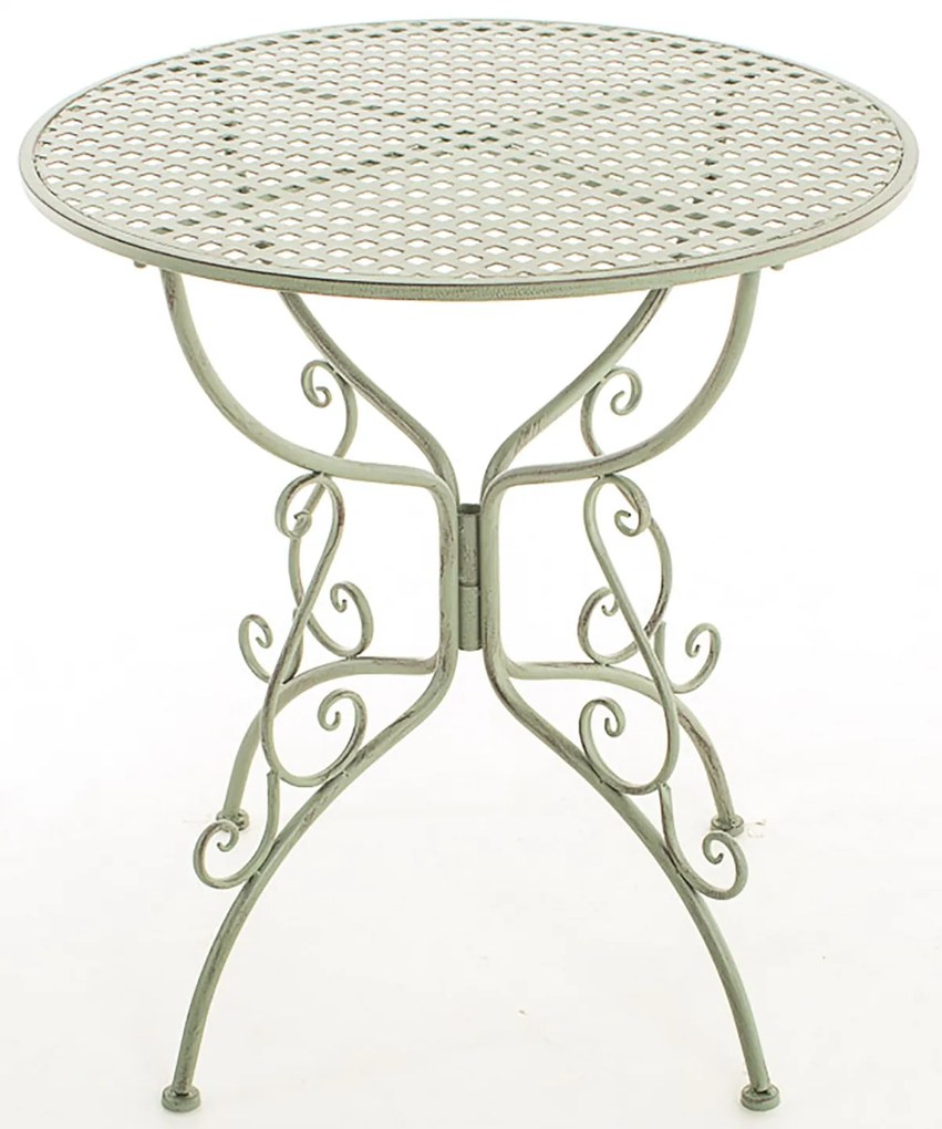 Kovový stôl GS13436802 - Zelená antik