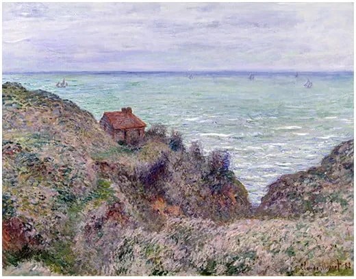 Reprodukcia obrazu Claude Monet - Cabin of the Customs Watch, 50 × 40 cm