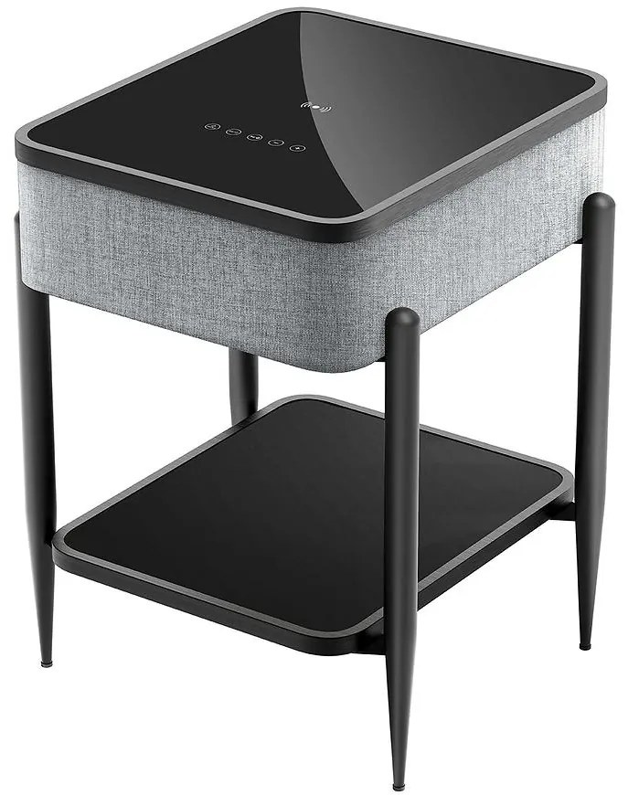Stolík s Reproduktorom Piksel sivý