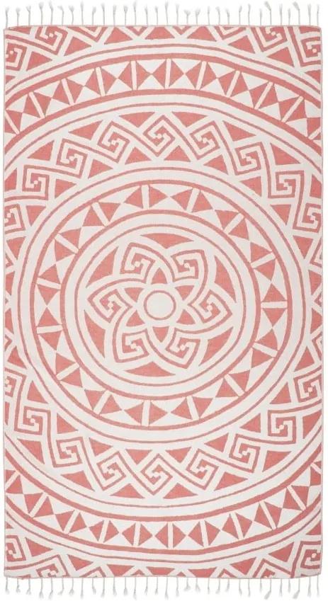 BonamiOranžová hammam osuška Kate Louise Mirabelle, 165 × 100 cm