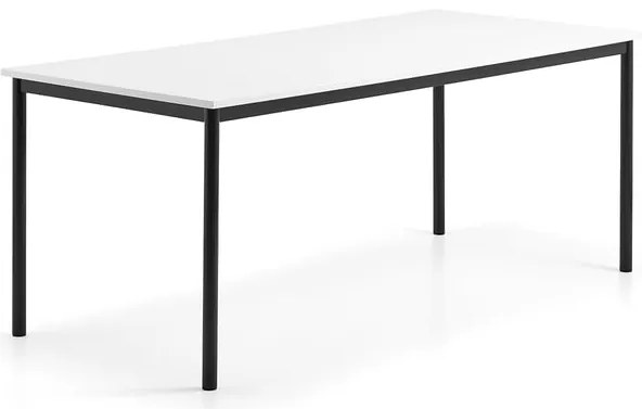 Stôl BORÅS, 1800x800x720 mm, whiteboard doska, antracit