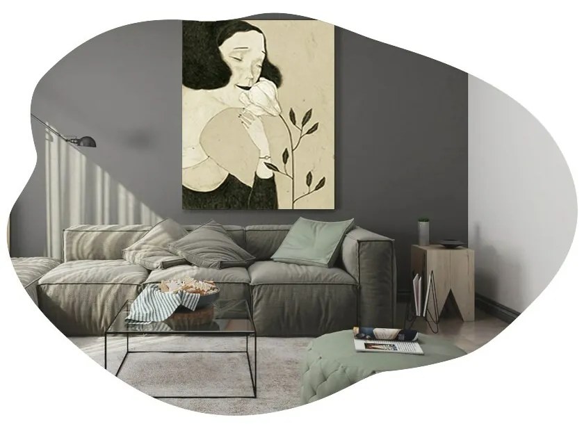 Zrkadlo Ohho Black 60 x 85 cm