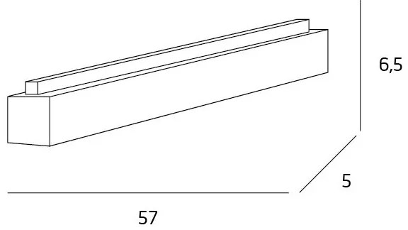 MAXLIGHT C0124 - LED Stropné svietidlo LINEAR LED/18W/230V 57 cm biela