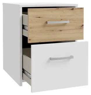 Nočný stolík URO dub artisan/biela