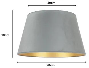 Duolla - Tienidlo pre stolnú lampu CONE M E27 priemer 28 cm mintová