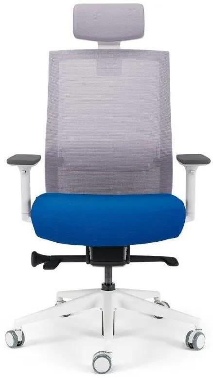 bestuhl -  BESTUHL Kancelárska stolička S27 WHITE modrá