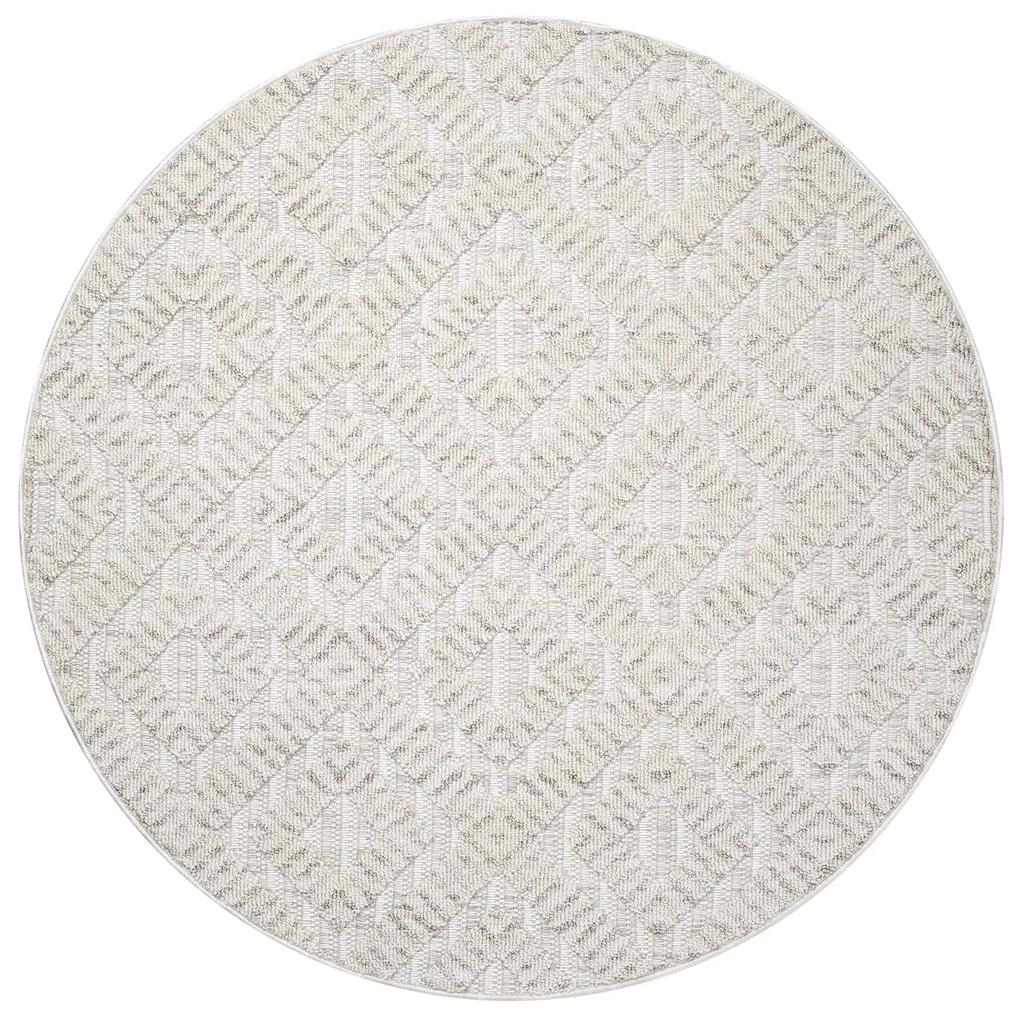 Dekorstudio Vintage okrúhly koberec CLASICO 8927 - krémový Priemer koberca: 120cm