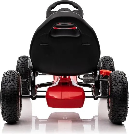 LEAN CARS Pedálová motokára G208 červená