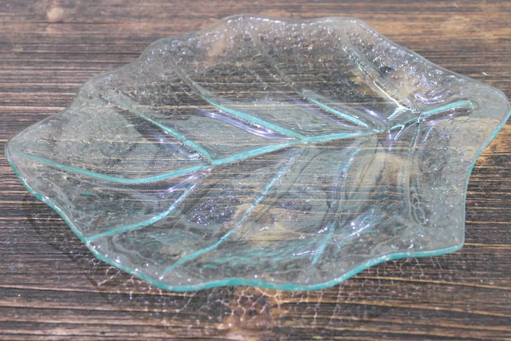 Priehľadná sklenená dekoračná miska 28cm