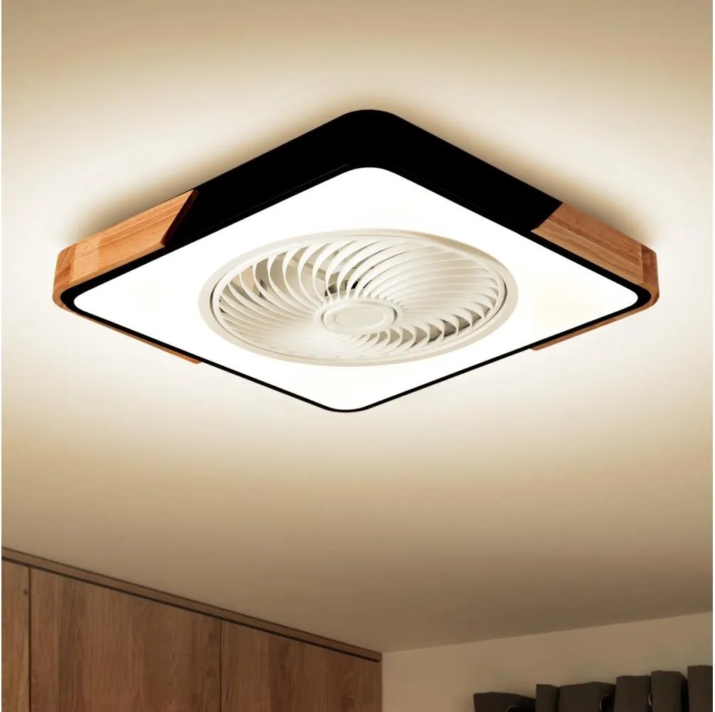 Brilagi-LED stmievateľné svietidlo s ventilátorom LED/30W/230V 3000-6500K čierna