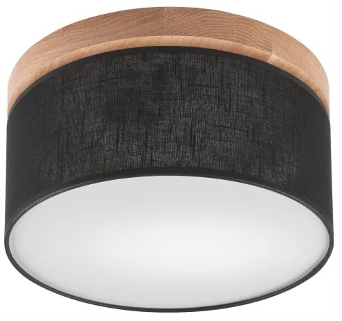Brilagi - LED Stropné svietidlo BELLADONNA 1xE27/15W/230V pr. 30 cm čierna/dub