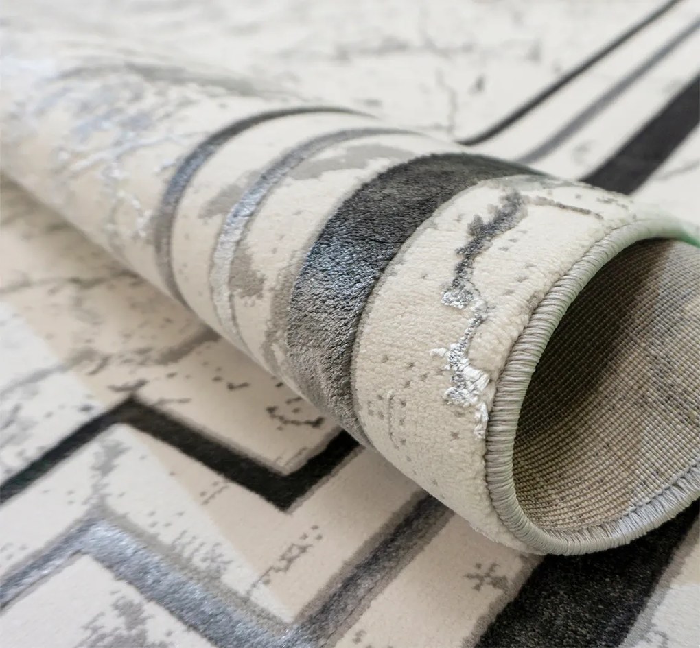 BE Koberec Allianz 6309 GREY – sivý obdĺžnikový Rozmer: 60x100 cm