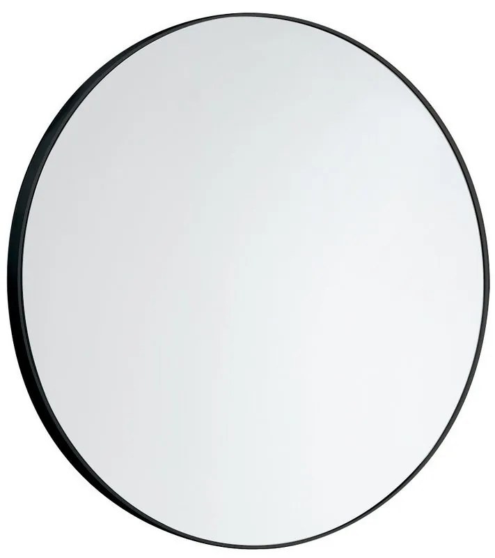 Aqualine Aqualine, Zrkadlo guľaté priemer 60cm, bez uchytenia, cierna matná, 6000