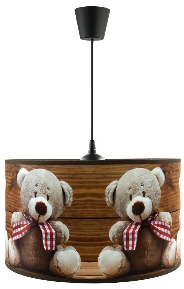 Detský luster na lanku BEARS 1xE27/60W/230V