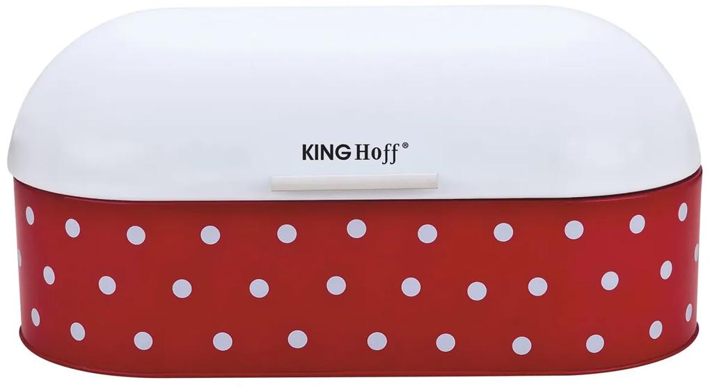 Chlebník Kinghoff, 3676, červený s bodkami
