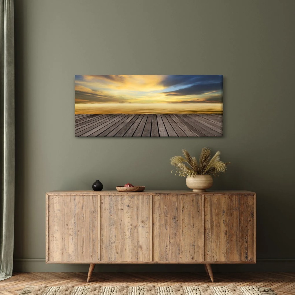 Obraz - Mólo s výhľadom (120x50 cm)