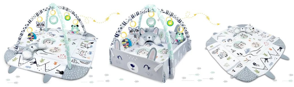 Interaktívna vzdelávacia podložka 110 x 100 cm Ricokids Králik