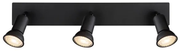 Globo 57998-3 - Bodové svietidlo DREW 3xGU10/35W/230V čierna